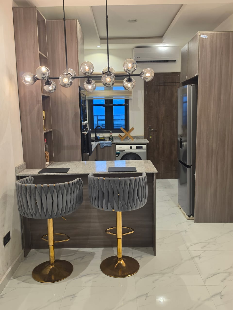 Fully equipped kitchen in luxury apartment Lekki Nigeria